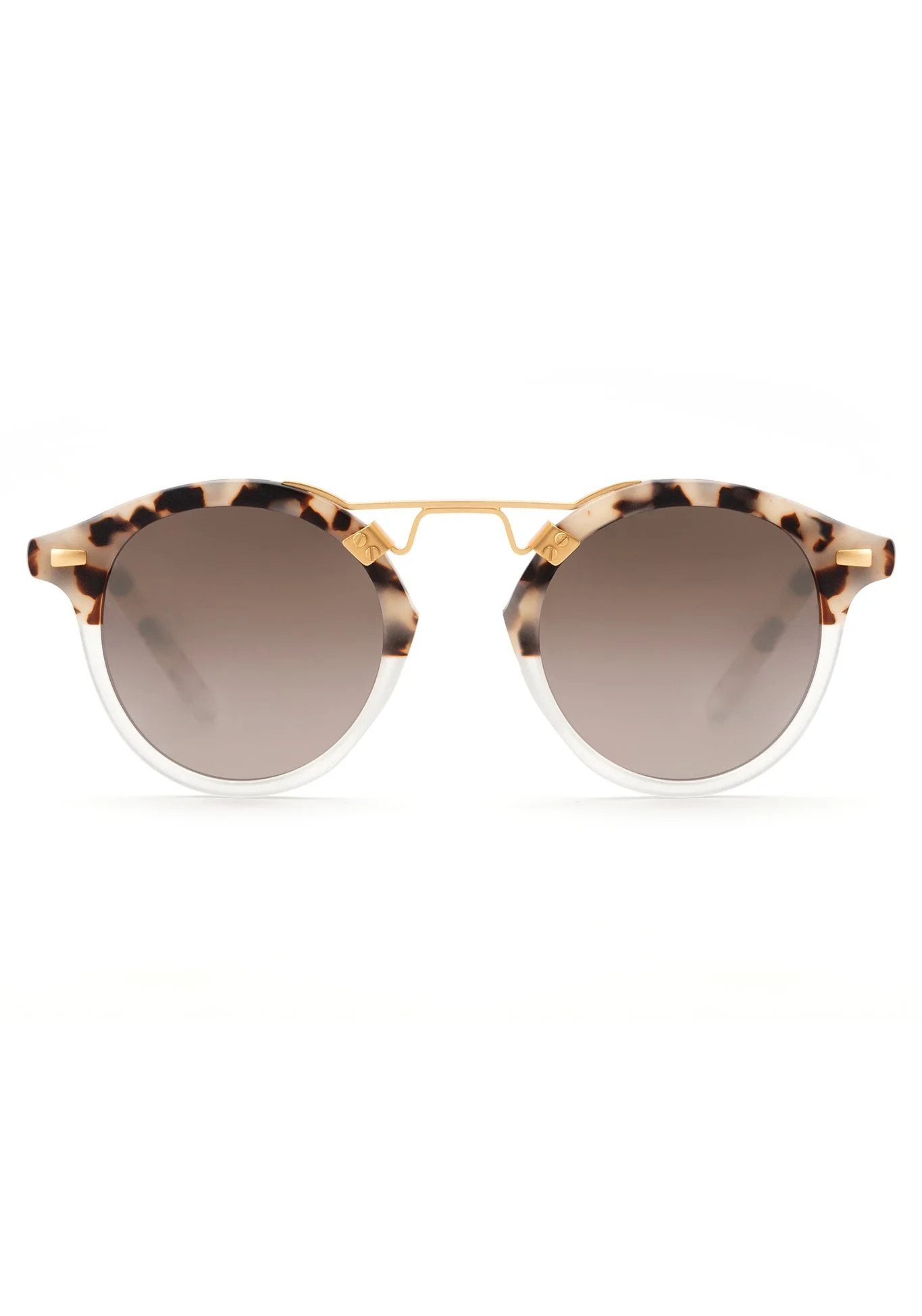 Matte Oyster to Crystal Mirror Polarized 24K | KREWE Eyewear