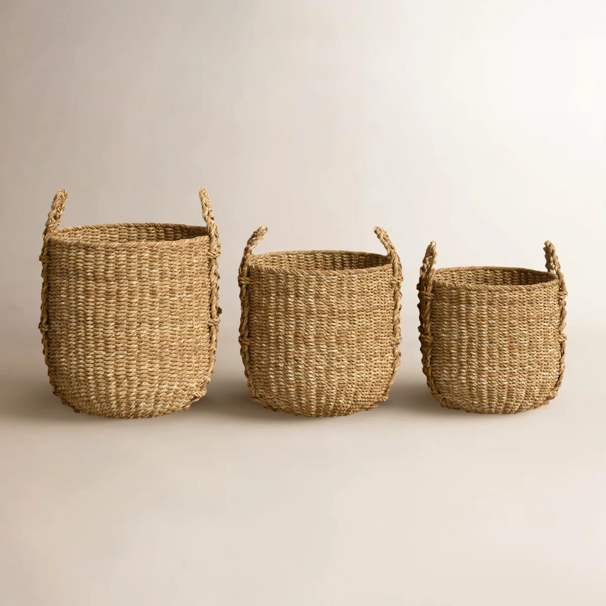 Charton 3 Piece Seagrass Basket Set | Wayfair North America