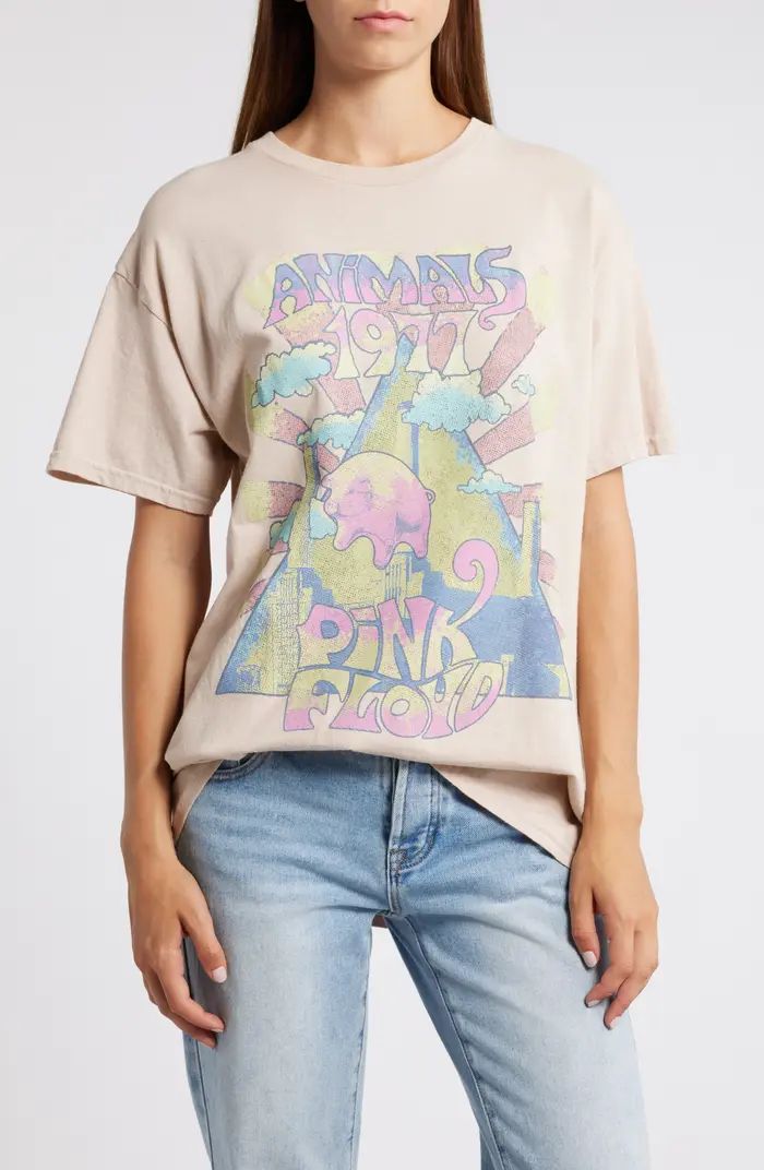 Merch Traffic Pink Floyd Animals Cotton Graphic T-Shirt | Nordstrom | Nordstrom