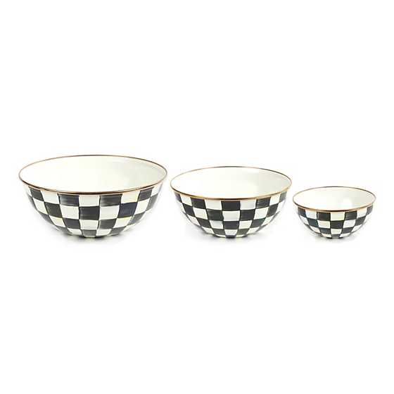 Courtly Check Mixing Bowls, Set of 3 | MacKenzie-Childs