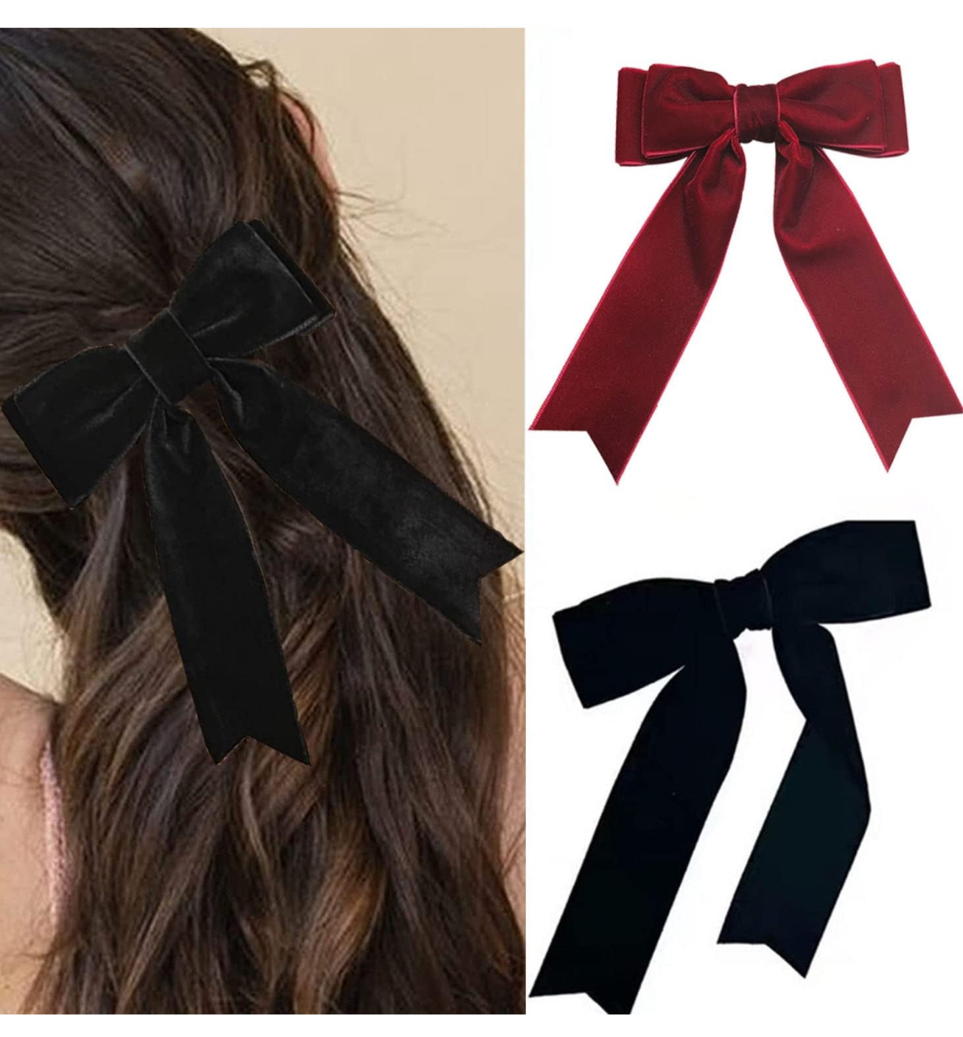 Christmas hair bows ❤️🖤

#LTKpartywear #LTKuk #LTKwinter