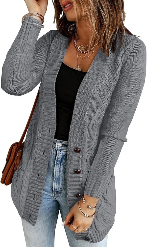 Lookbookstore Dark Grey Cardigan | Amazon (US)
