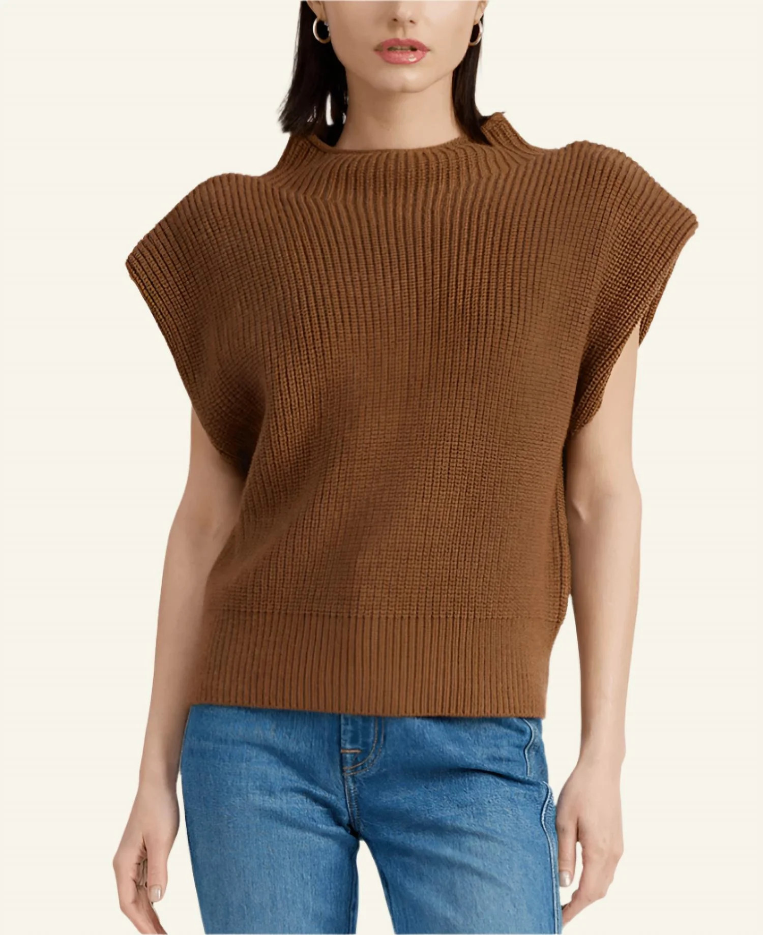 Karalie Knit Sweater In Brown | Shop Simon