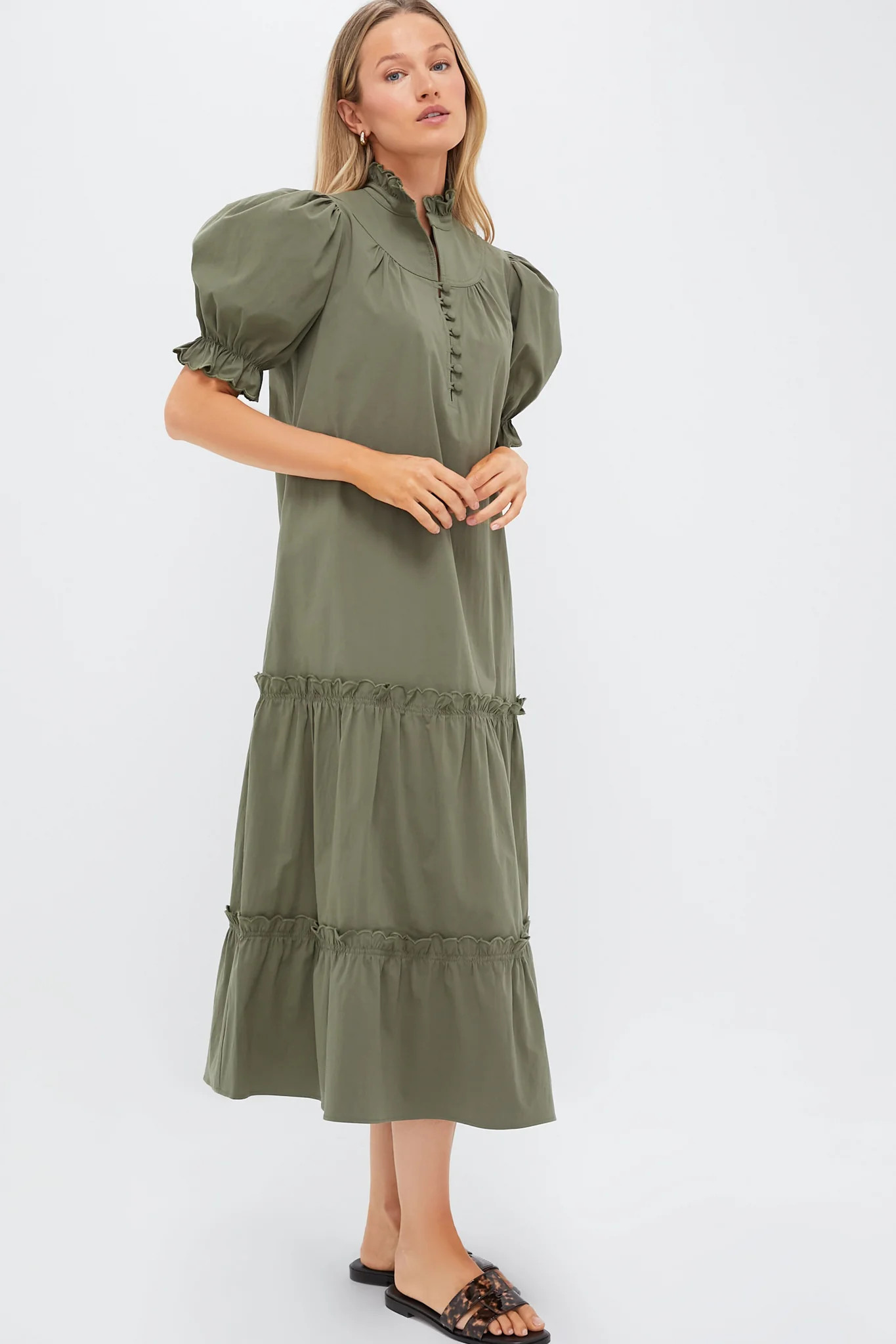 Olive Green Selena Maxi Dress | Tuckernuck (US)