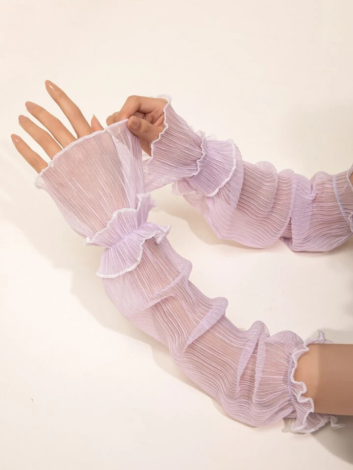 1pair Ruched Arm Sleeves | SHEIN