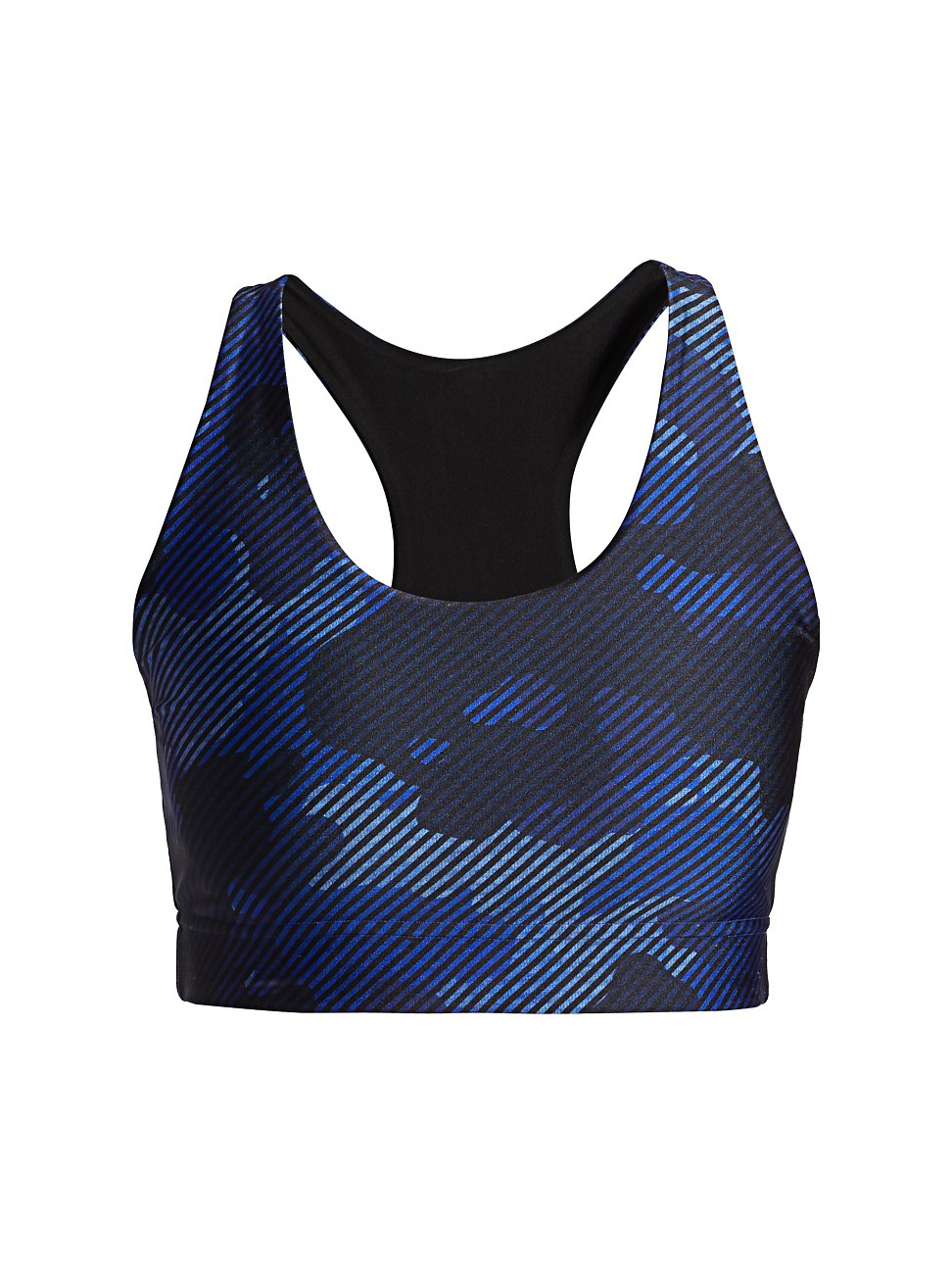 Terez Women's Reversible Printed Sports Bra - Navy Camo - Size Large | Saks Fifth Avenue