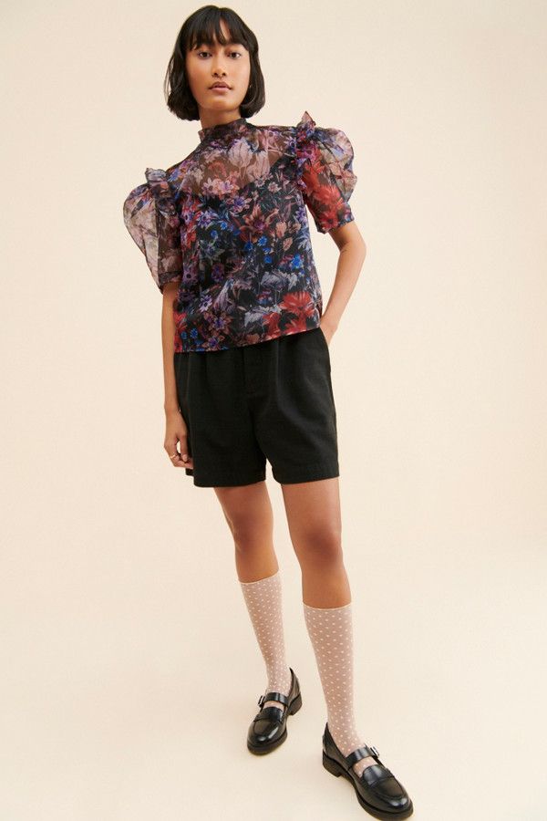 Puff-Sleeved Organza Blouse | Nuuly