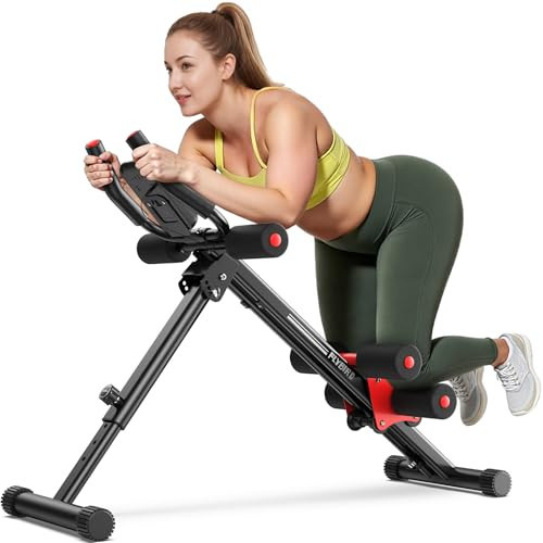 FLYBIRD AW1 Ab Workout Machine, Adjustable Ab Machine Full Body Workout for Home Gym, Strength Training Exercise Equipment for Body Shaping Foldable Waist Trainer Suitable for Beginner Red | Amazon (US)