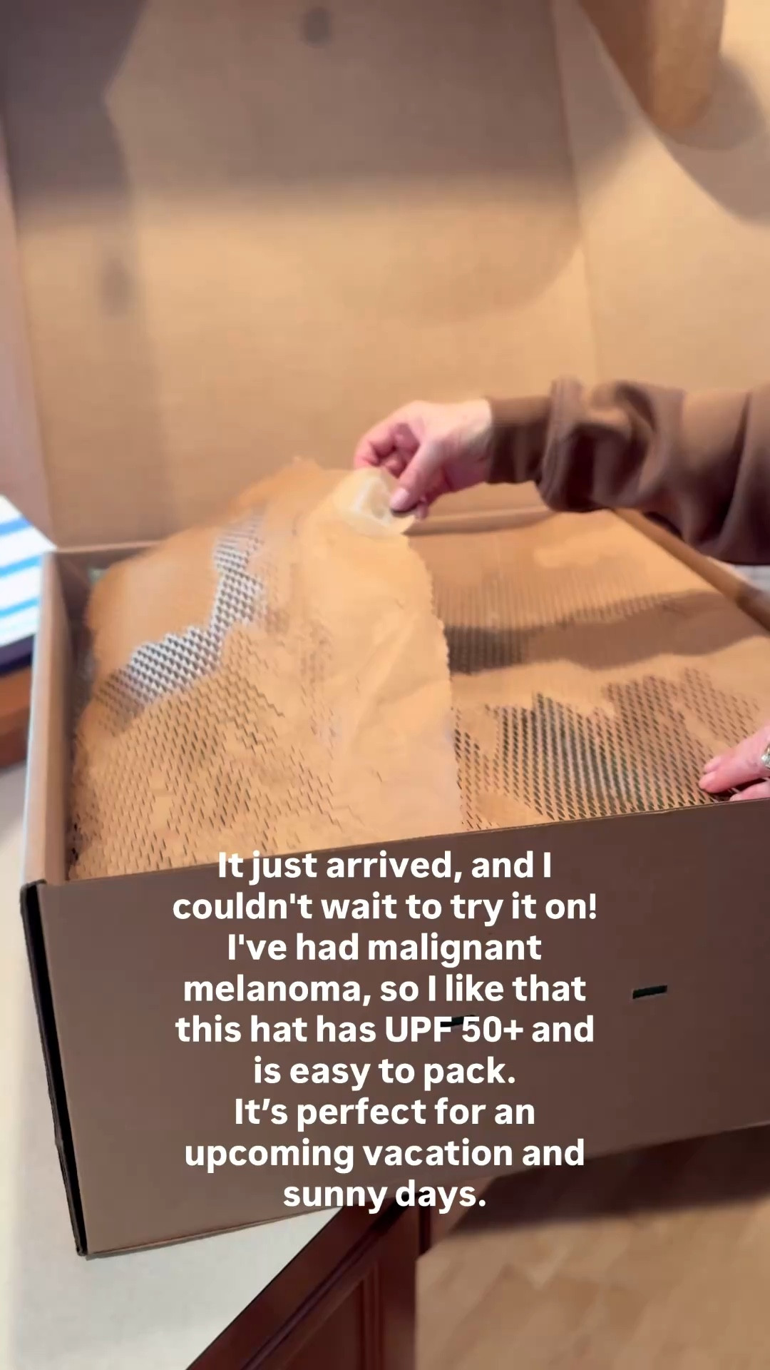 New hat from Eric Javits.
It's UPF 50+ -perfect for protecting your skin from the sun. 

It's sturdy, stylish, and packable. 

#LTKTravel #LTKOver40 #LTKSeasonal