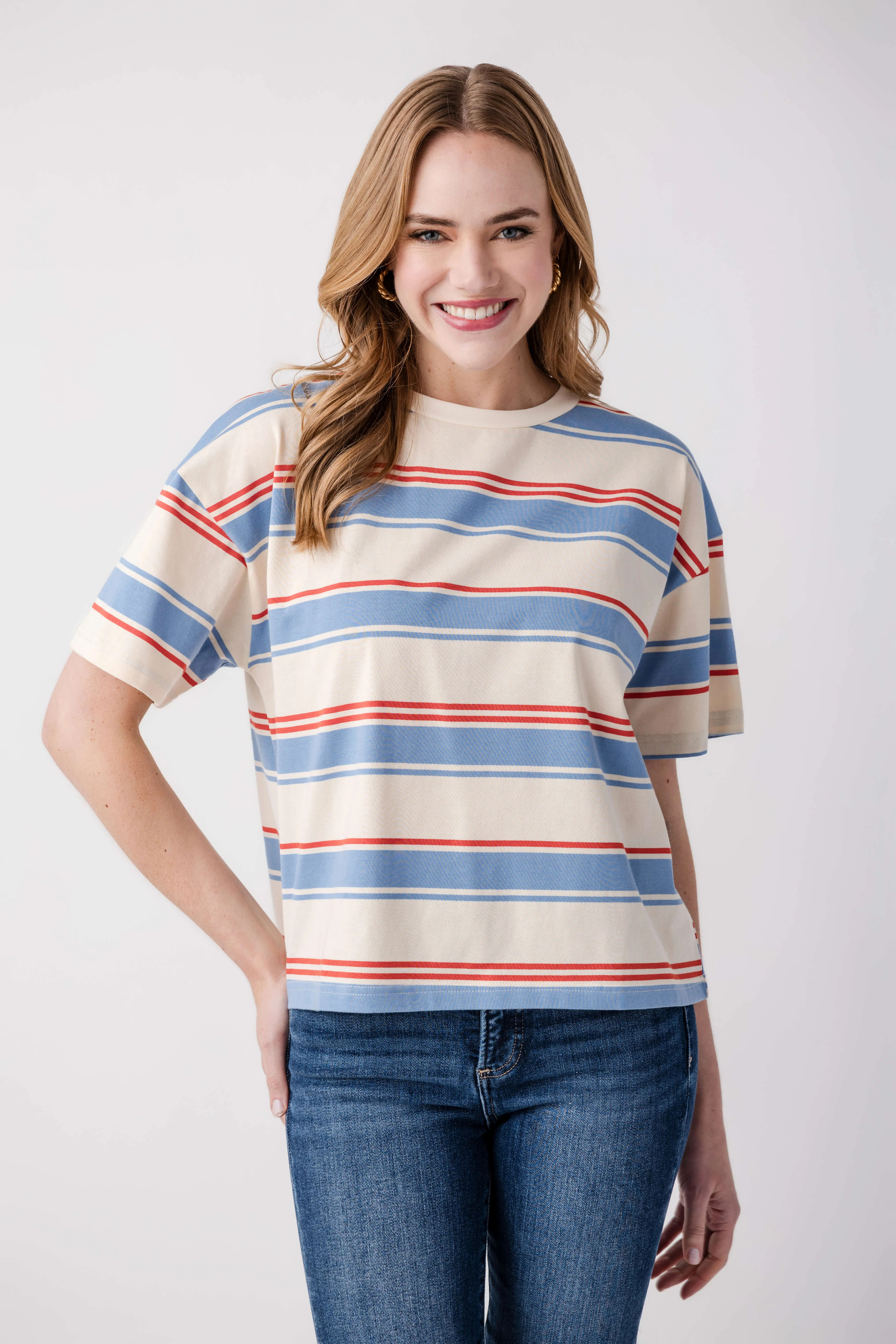 By Together Cassius Striped Tee | Social Threads