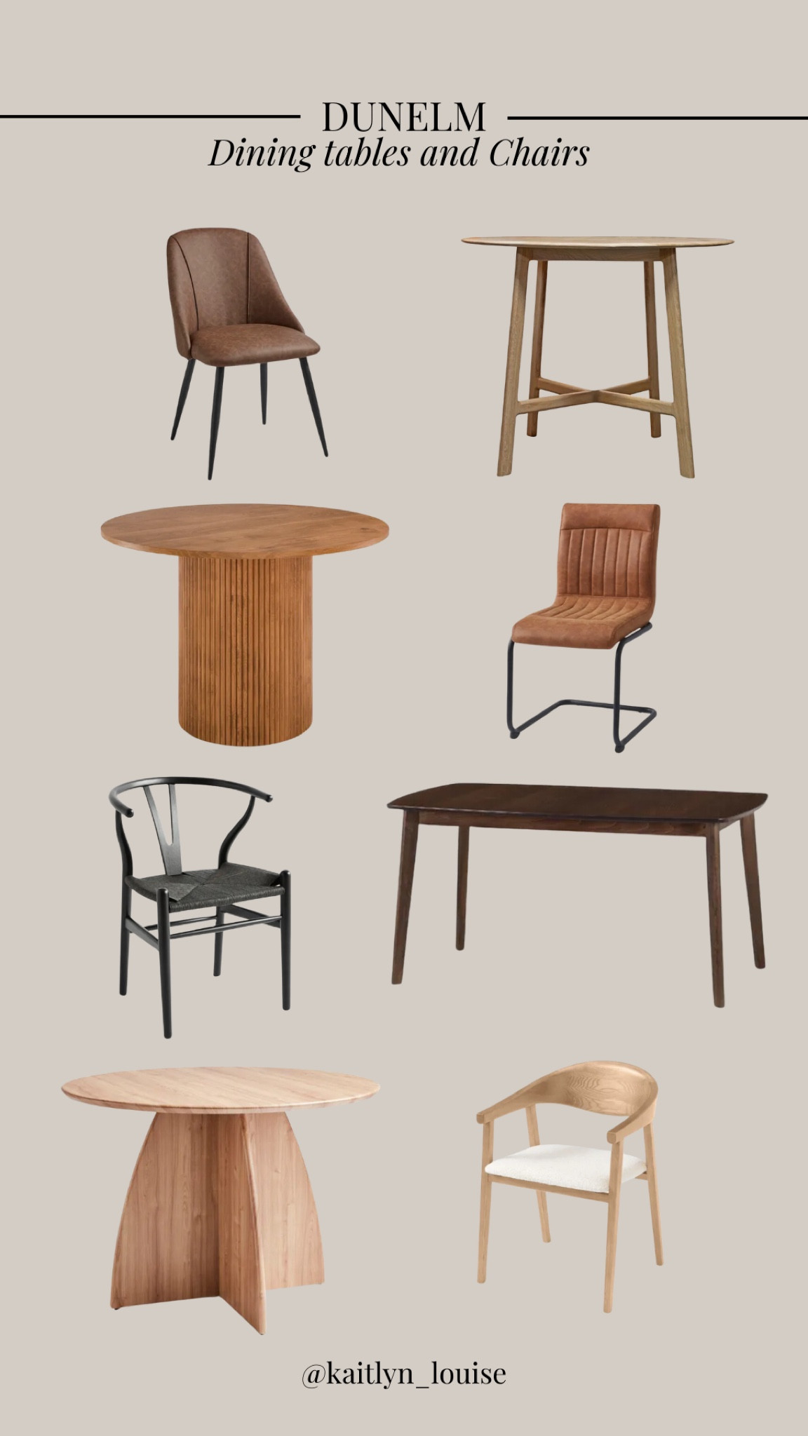Dunelm Dining Tables and Chairs 

#LTKuk #LTKluxury #LTKhome