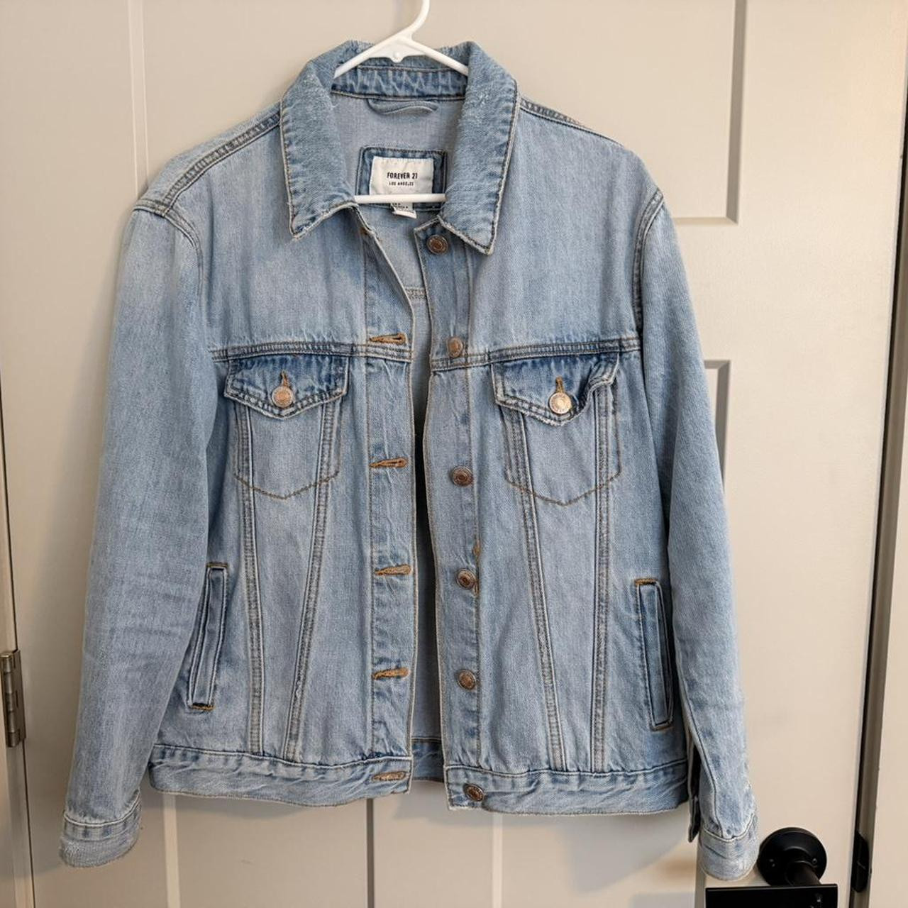 Forever 21 Women's Jacket - Blue - S | Depop US
