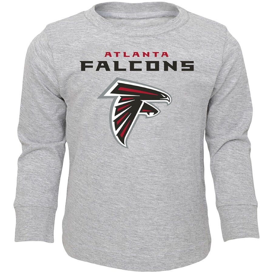 Infant Heathered Gray Atlanta Falcons Team Long Sleeve T-Shirt | Fanatics