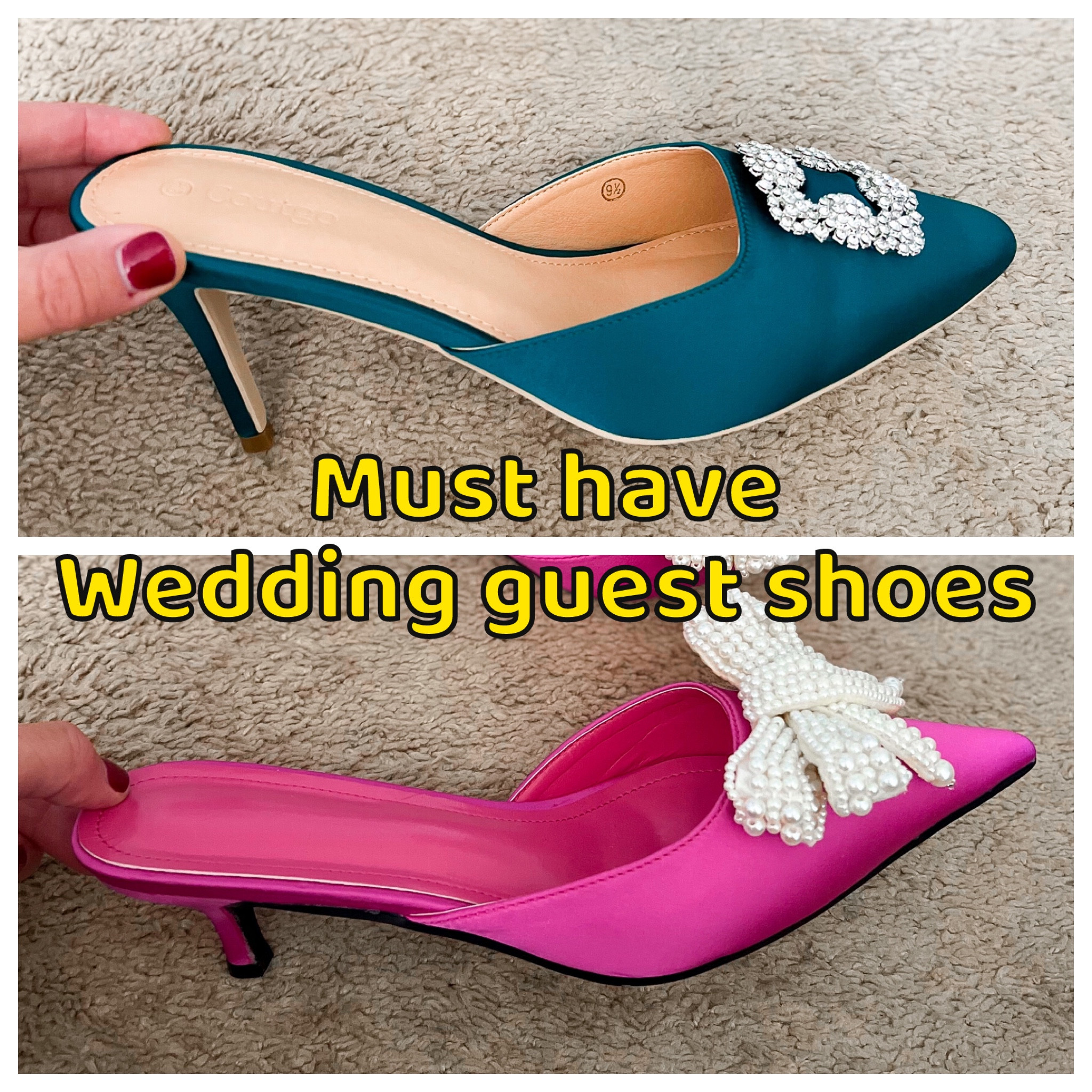 Wedding guest. Mules. Heels 

#LTKshoecrush #LTKwedding #LTKunder50