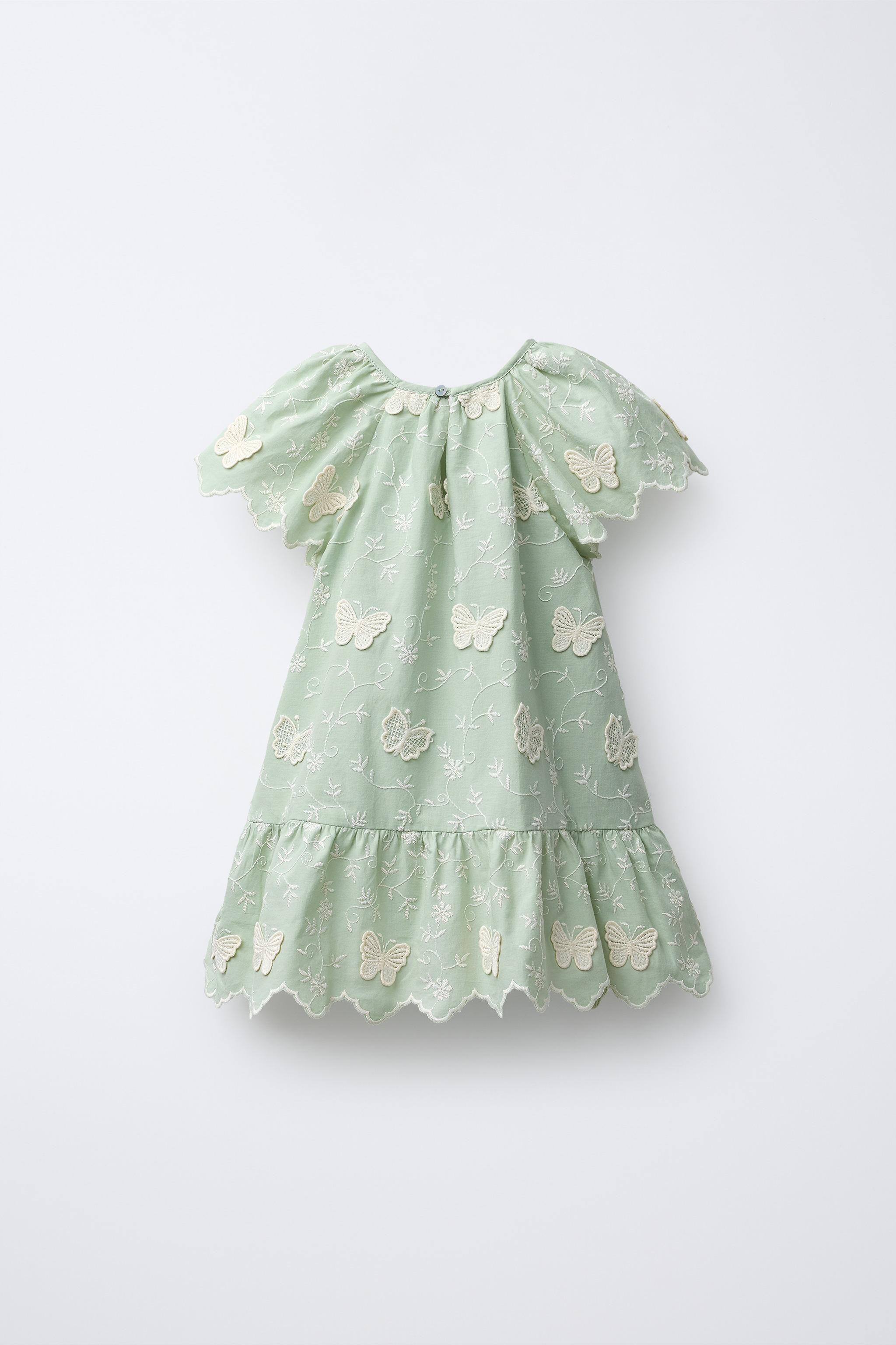 EMBROIDERED BUTTERFLY DRESS | Zara US