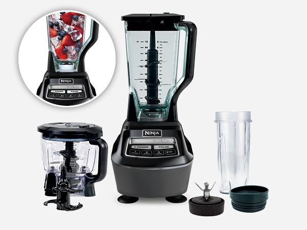 Ninja BL770AMZ Mega Kitchen System, 72 oz. Pitcher, 8-Cup Food Processor, 16 oz. Single Serve Cup... | Amazon (US)