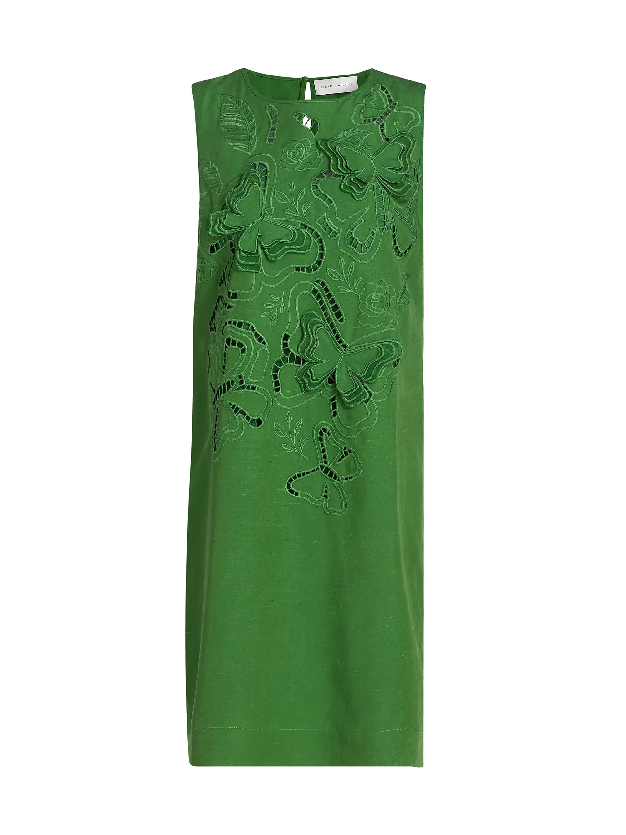 The Isabella Butterfly Eyelet Mini Shift Dress | Saks Fifth Avenue