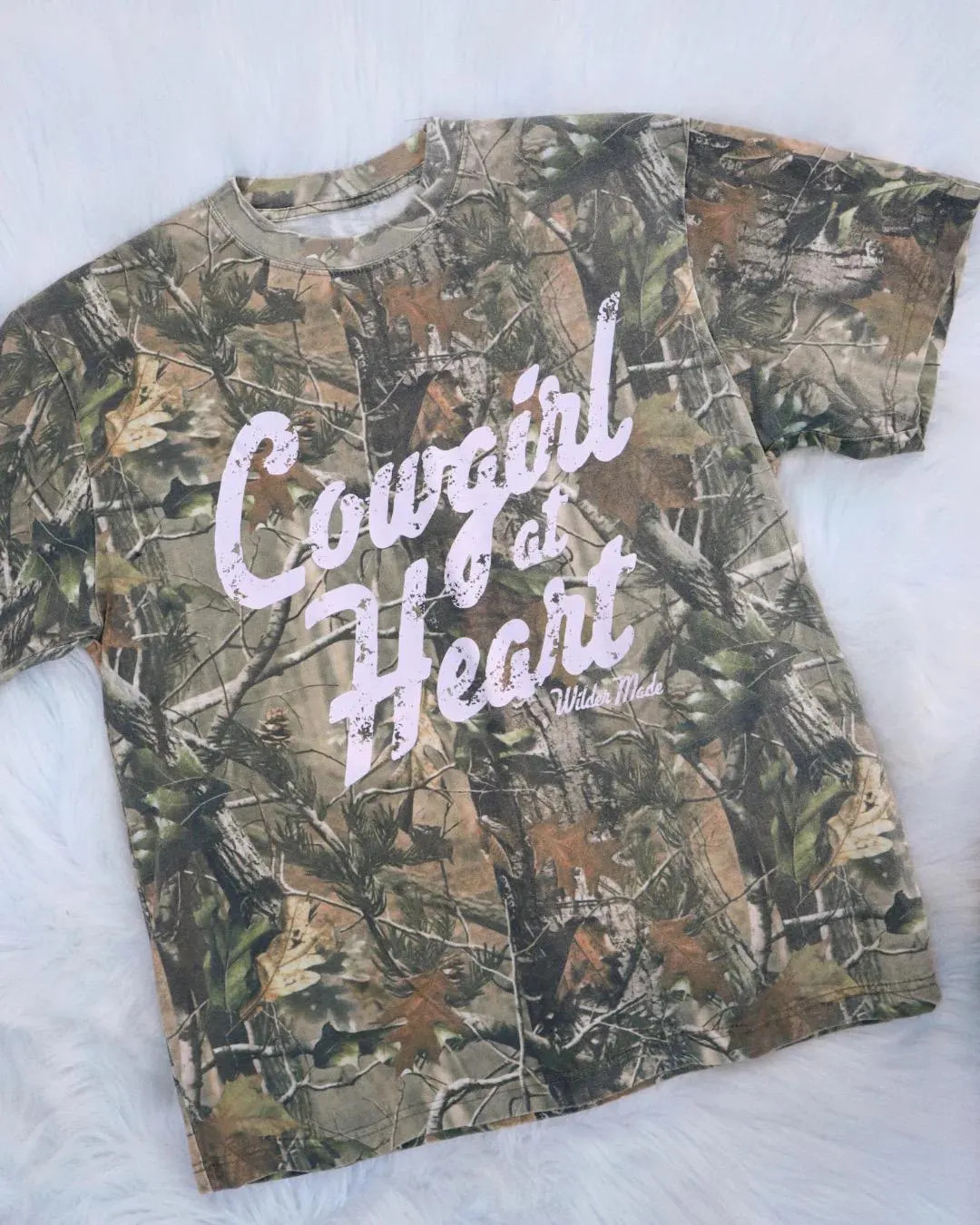 Cowgirl at Heart Camo Tee - Etsy | Etsy (US)