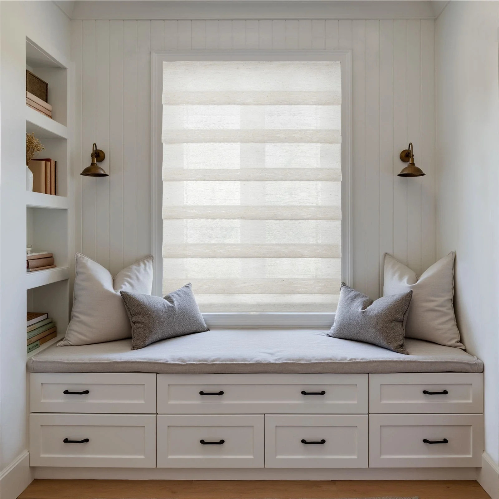 Soft Fold Sheer Roman Shades Cordless | TWOPAGES