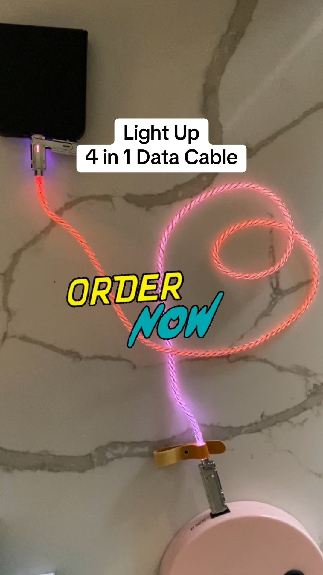 If you are tired of cable salad and digging for just the right cod combo, this is the answer. Braided light up cord reduced risk of cracking or fraying. Snap qnd flip tô access USB or type c port, then flip over for type c or lightening cable. Whether you have apple or android this is a great option tô clear the clutter #charger #cable #usb #lightening #typec #lightup #adjustable #4inone 

#LTKFindsUnder50 #LTKHome #LTKGiftGuide