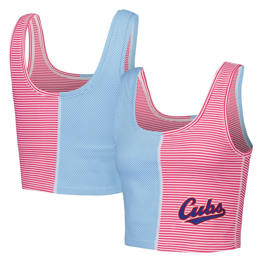 Chicago Cubs Terez Women's Crop Top - Royal/Red | Fanatics
