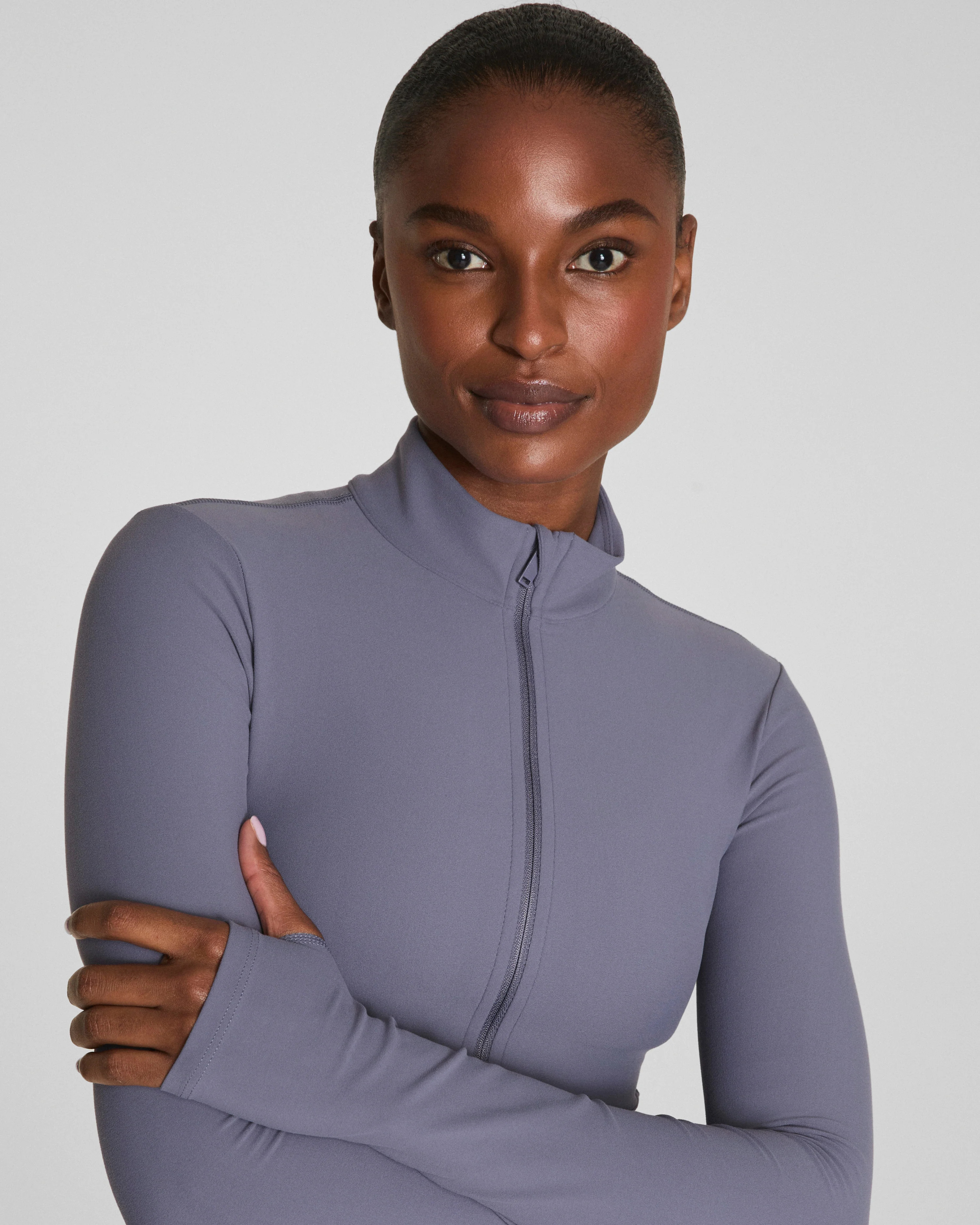 Smoothing Full Zip Jacket with 4-Way Stretch | SPANX | Spanx
