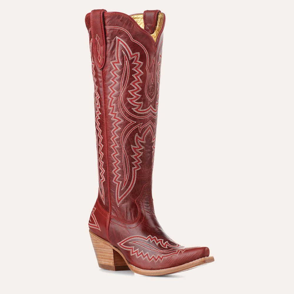 Ariat Women's Casanova Red Alert Snip Toe Tall Cowboy Boots | Cavender's