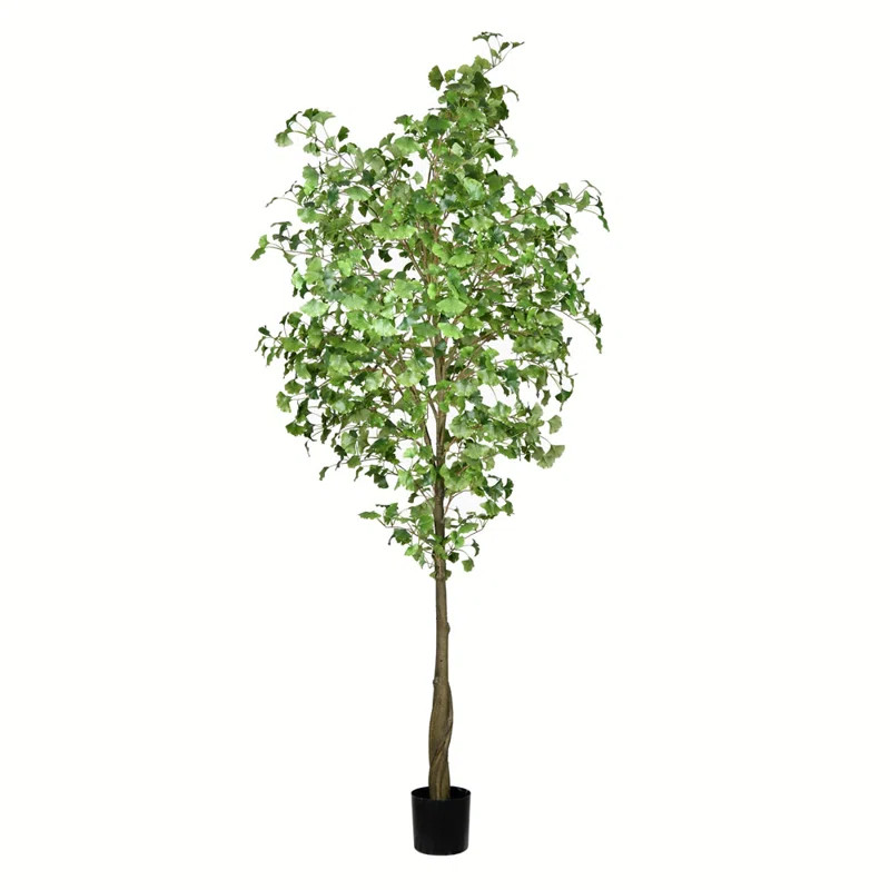 Artificial Ginkgo Tree in Pot | Wayfair North America