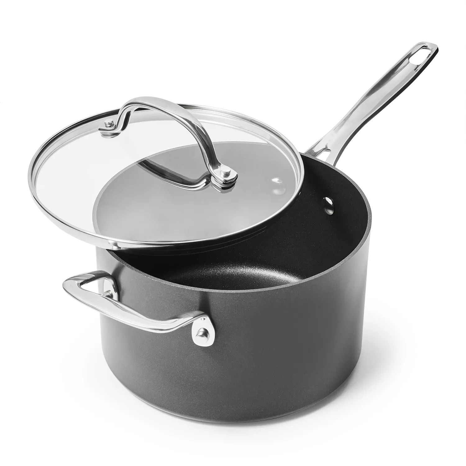Sur La Table Signature Hard Anodized Nonstick Saucepan | Sur La Table