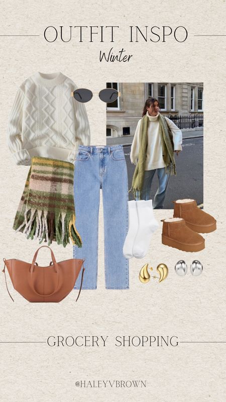 Oversized Sweater, Thick Sweater, Neutral Sweater, Chunky Gold Earrings, Silver Chunky Earrings, Rectangle Sunglasses, Ankle Socks, Loafer Socks, Ugg Boots, Brown Handbag, Fall Outfit, Casual Fall Outfit, Scandinavian girl outfit, Pinterest Outfit, Chunky Sweater, Running Errands Outfit, Winter Outfit, Winter Inspo, Winter Hair, Winter Hair Color, 90s Blowout, Linen Pants, Neutral Chunky Sweater, Polene bag dupe, oval sunglasses

#LTKshoecrush #LTKsalealert #LTKSeasonal