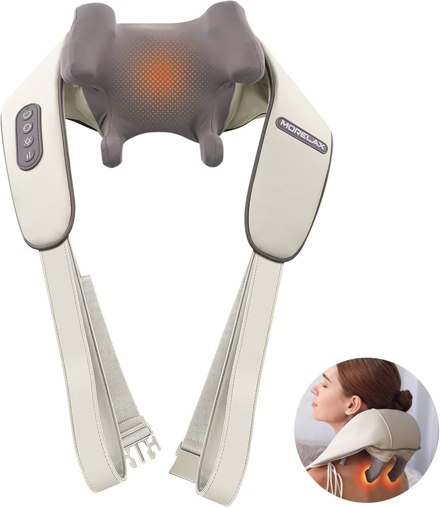 Neck Massager for Pain Relief Deep Tissue,6D Deep Kneading Massagers with 6 Massage Nodes,Cordles... | Amazon (US)