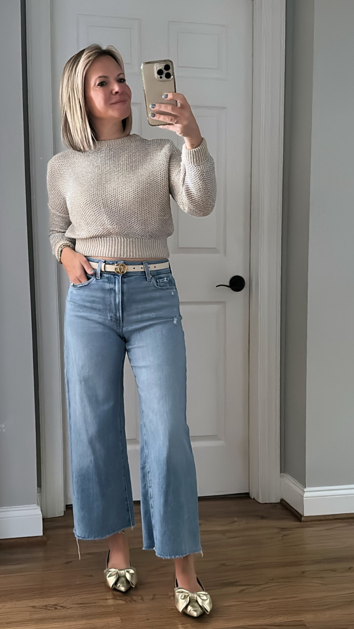 My favorite crop flair jeans by Paige denim are on sale!  

#LTKSaleAlert #LTKOver40 #LTKootd