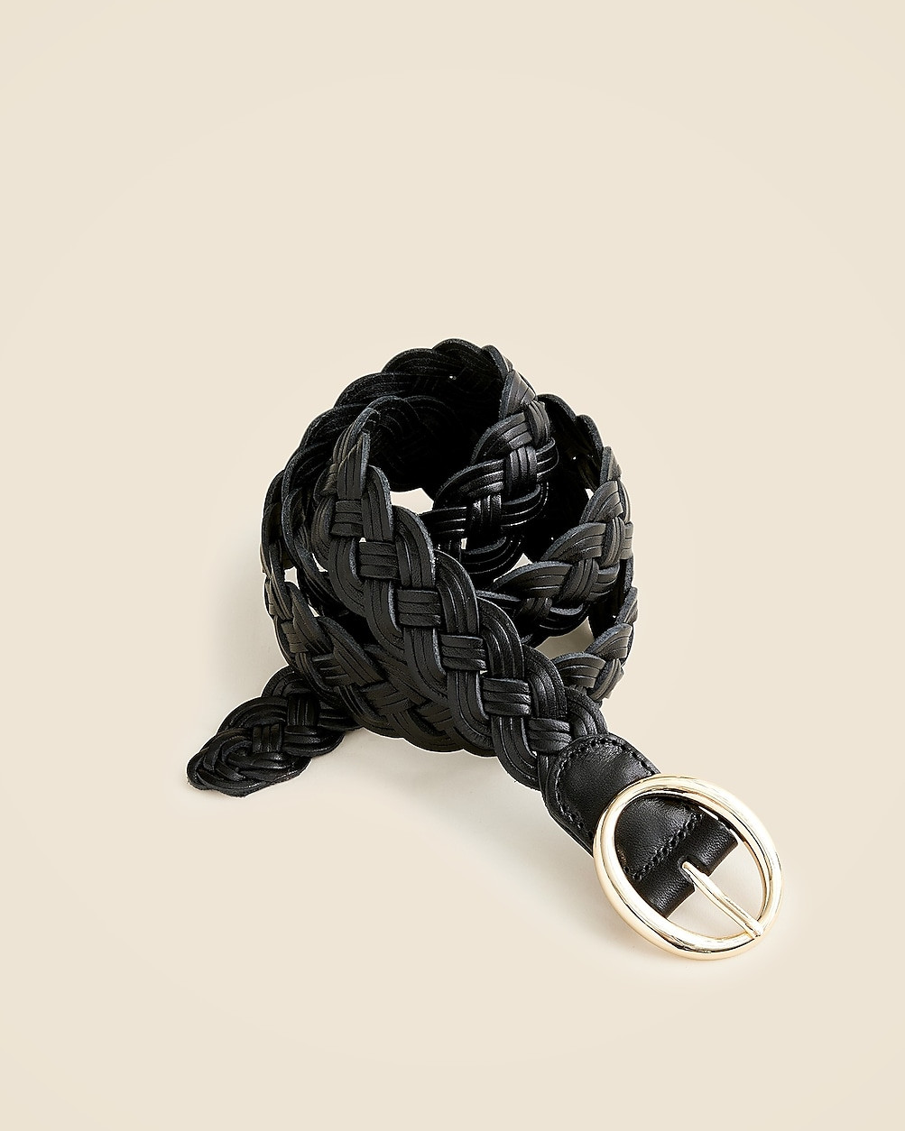 Braided Italian leather belt | J. Crew US