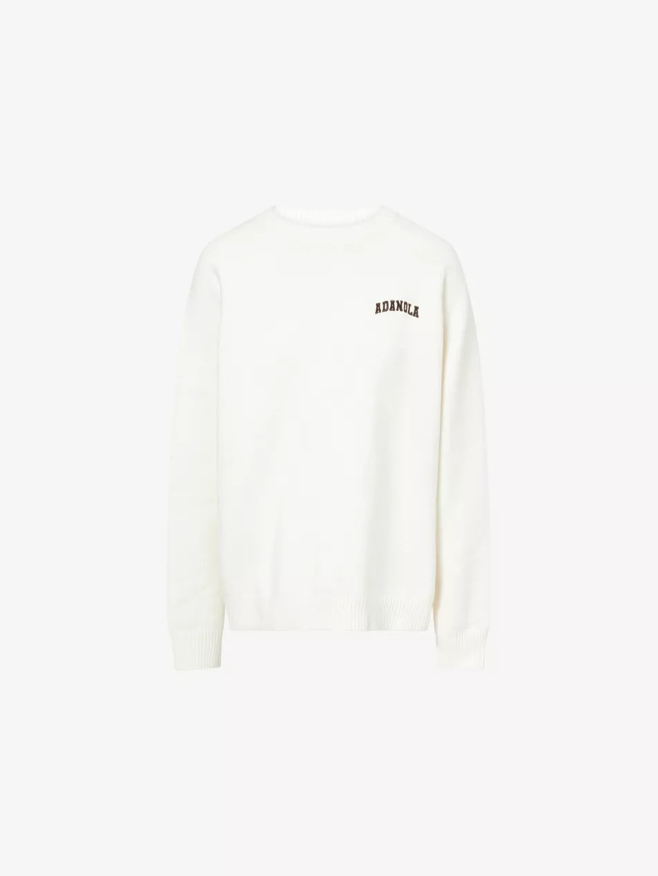 Varsity Logo-Embroidered Cotton and Wool-Blend Jumper | Selfridges