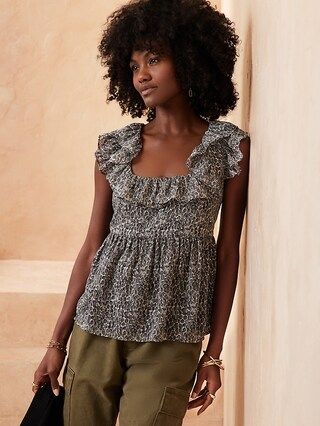 Flutter Tie-Back Tank | Banana Republic Factory