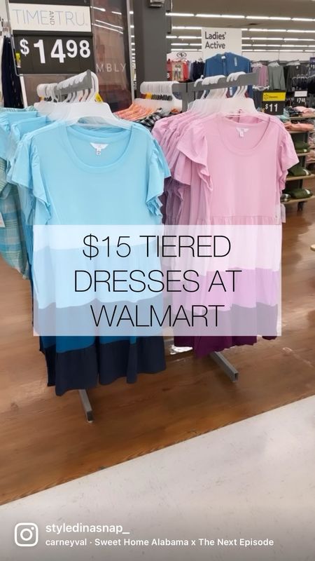 $15 tiered color block dresses | Walmart Fashion 

#LTKunder50 #LTKstyletip #LTKFind
