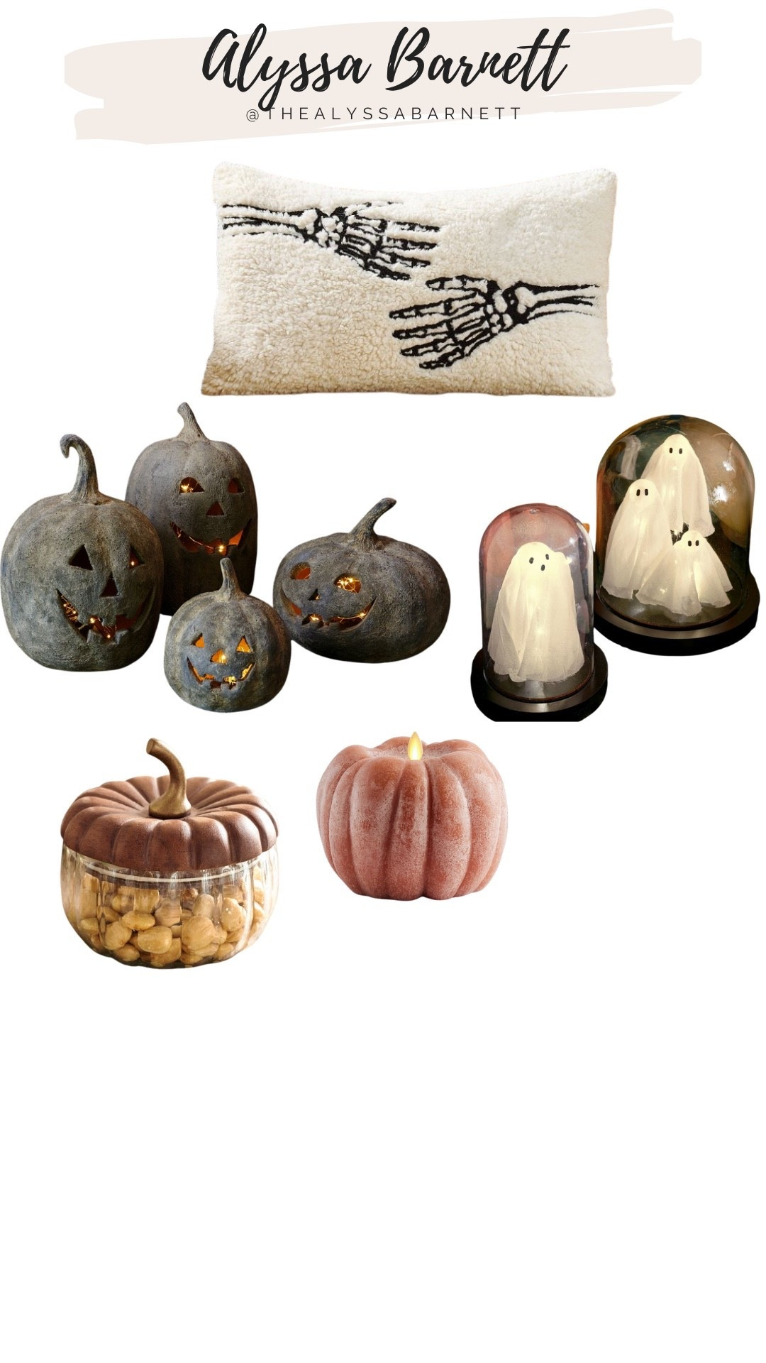 Pottery Barn spooky Halloween, cute fall decor. Jack o lanterns, ghosts cloches candy dish 

#LTKStyleTip #LTKSeasonal #LTKHome