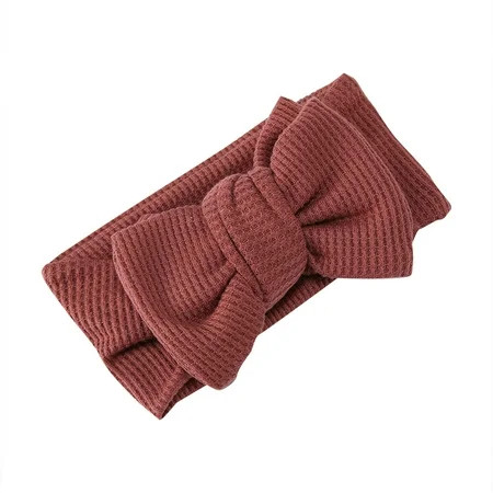 and Toddlers Oversized Bow Headband Children s Knitted Knotted Headband Fontanelle Hair Accessories Headflower | Walmart (US)