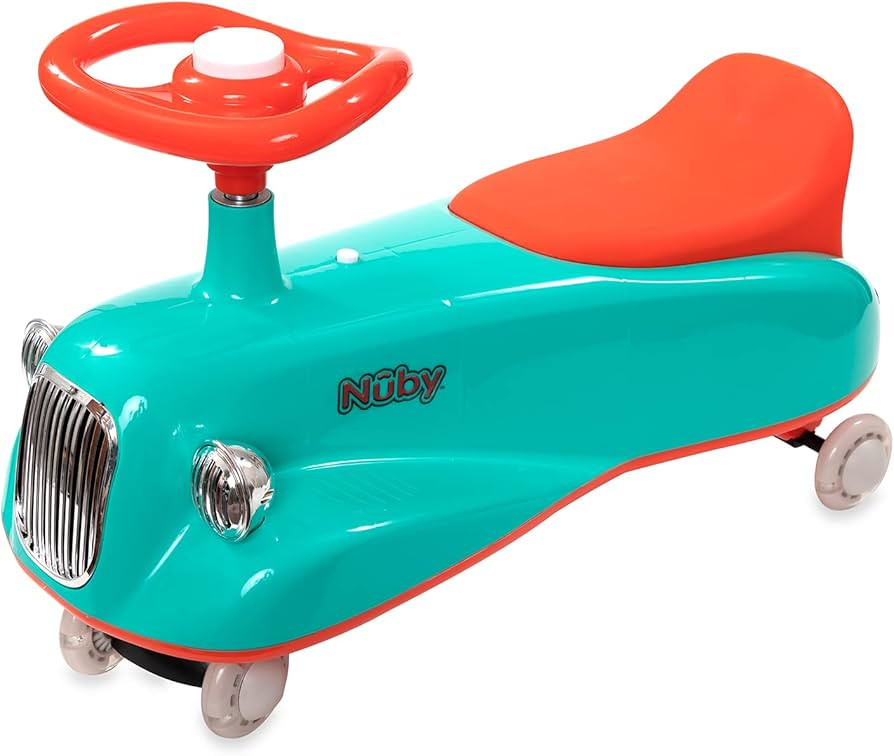 Nuby Twist N Ride Classic Ride on Cars - Riding Toys with Realistic Working Front & Back Lights -... | Amazon (US)