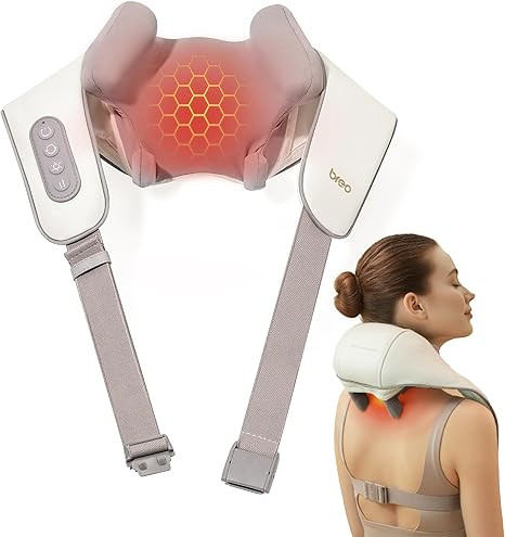 Breo N5 Mini Neck Massager with Heat, Electric Massager for Neck and Shoulder, Deep Massage at Ho... | Amazon (US)