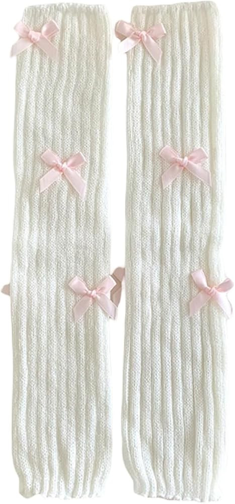 Women Y2k Leg Warmers Ribbed Knitted Harajuku Kawaii Leg Warmers Streetwear | Amazon (US)
