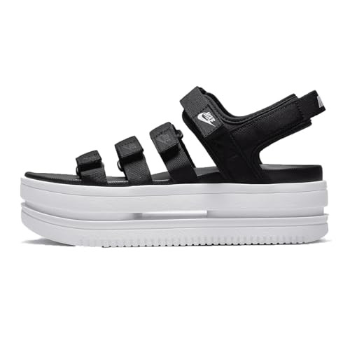 Nike Women's Icon Classic Sandal NA Black/White-White (DH0224 001) - 11 | Amazon (US)