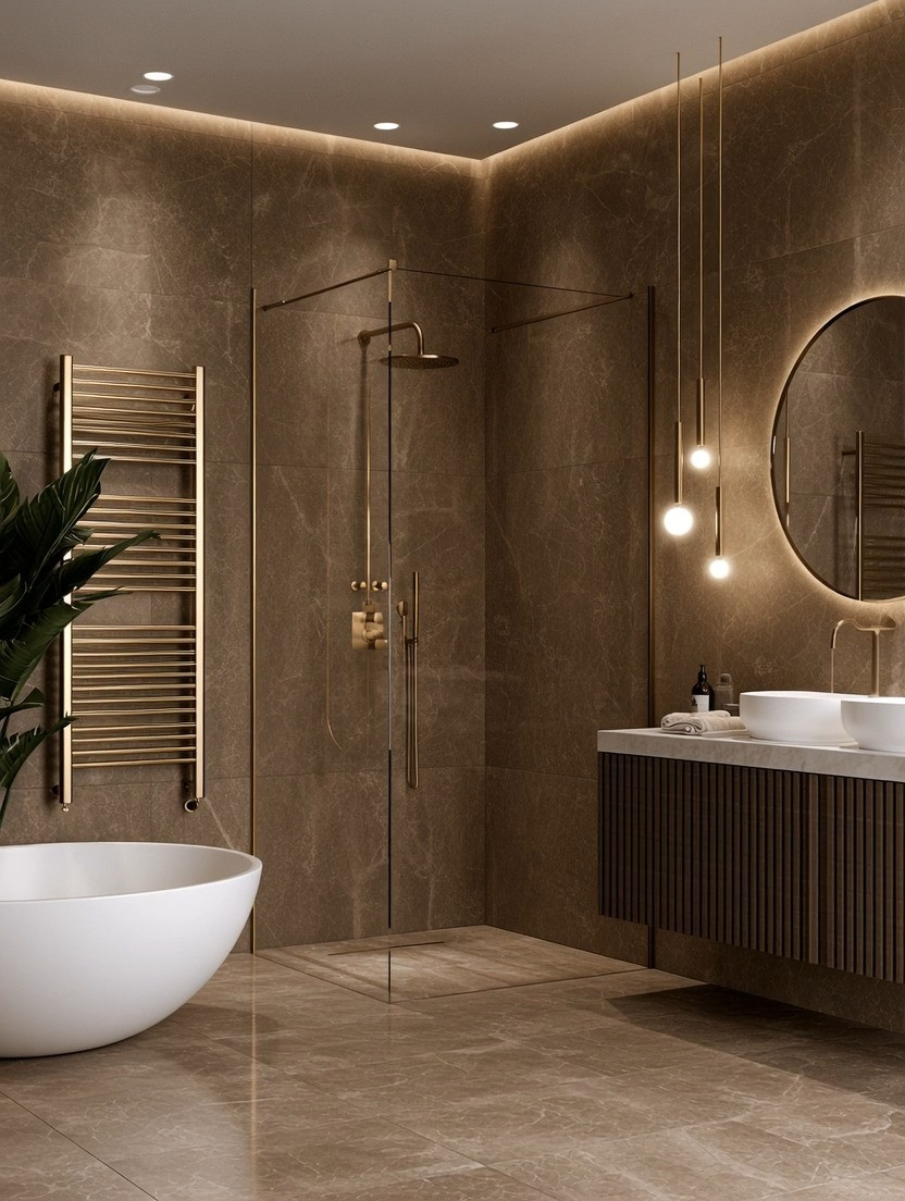 **The bathroom detail everyone notices first.**

We keep coming back to **oversized multi-bar towel racks** because they do two things beautifully: they give you far more practical space for towels while turning something completely functional into a statement piece.

Go with **brushed gold** and suddenly the towel rack feels less like bathroom hardware and more like part of the decor. The multiple bars add scale and architectural presence without adding clutter—exactly the kind of functional elegance we love.

And if you’re ready to take the refresh one step further, **match it with a brushed gold shower system.** You don’t need to redesign the entire bathroom. Coordinating these two larger metal details can instantly make an existing space feel more intentional, warm and elevated.

Whether your bathroom is white, marble, taupe, brown or another neutral, brushed gold brings that beautiful warmth and timeless contrast.

**Practical. Oversized. Elegant. And absolutely worth noticing.**

Explore our edit for multi-bar brushed gold towel racks in multiple sizes and matching brushed gold shower systems.

#BathroomRefresh #BrushedGold #BathroomDesign #ElegantAndDriven
 

 #LTKHome