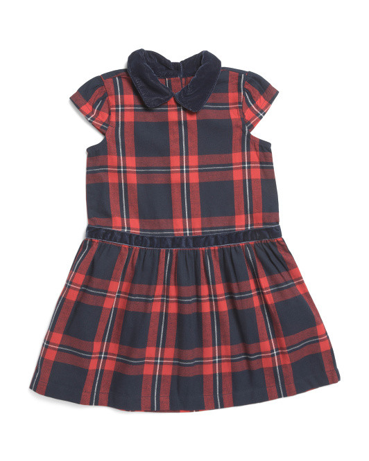 Toddler Girls Plaid Flannel Dress | TJ Maxx
