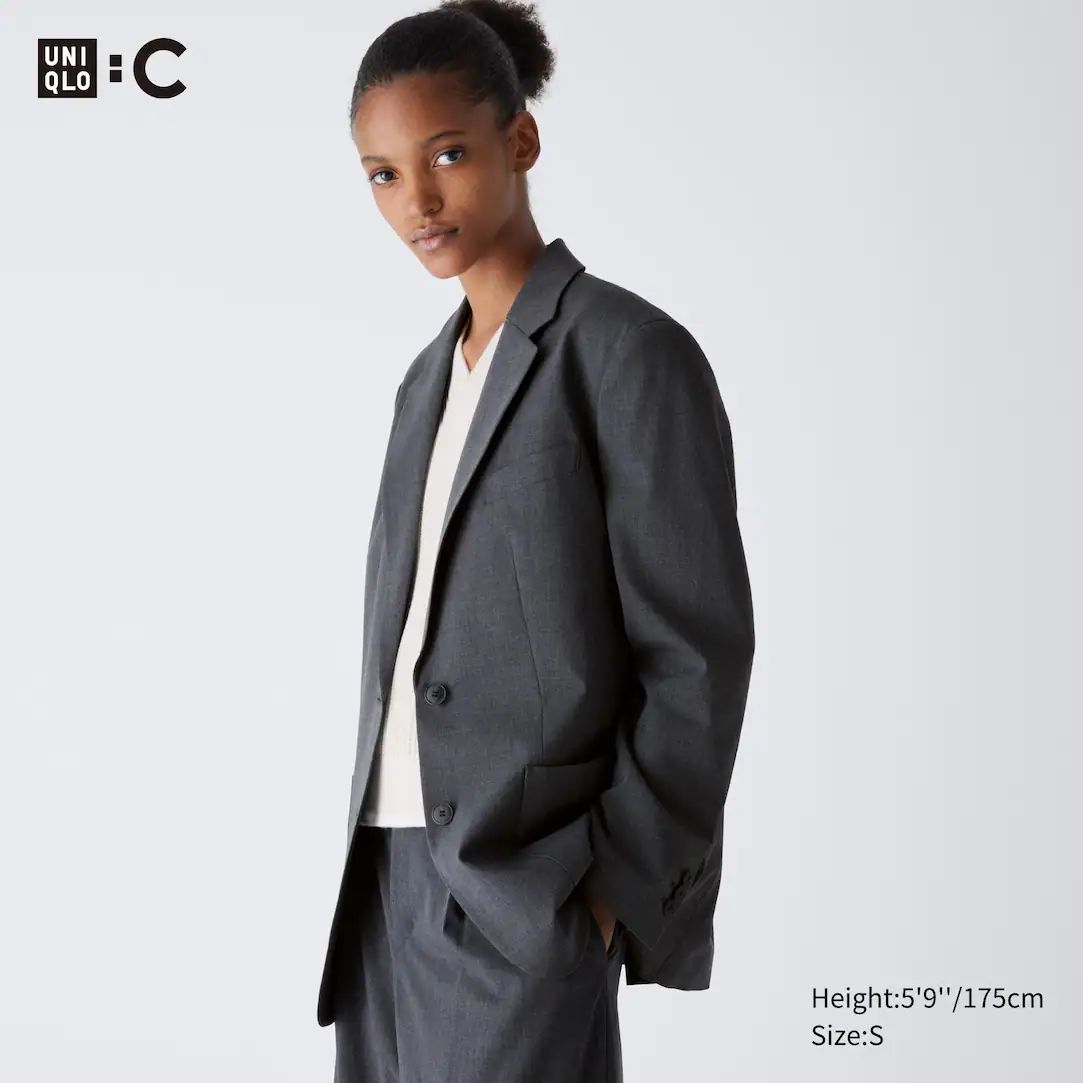 Relaxed Fit Tailored Blazer Jacket | UNIQLO (UK)