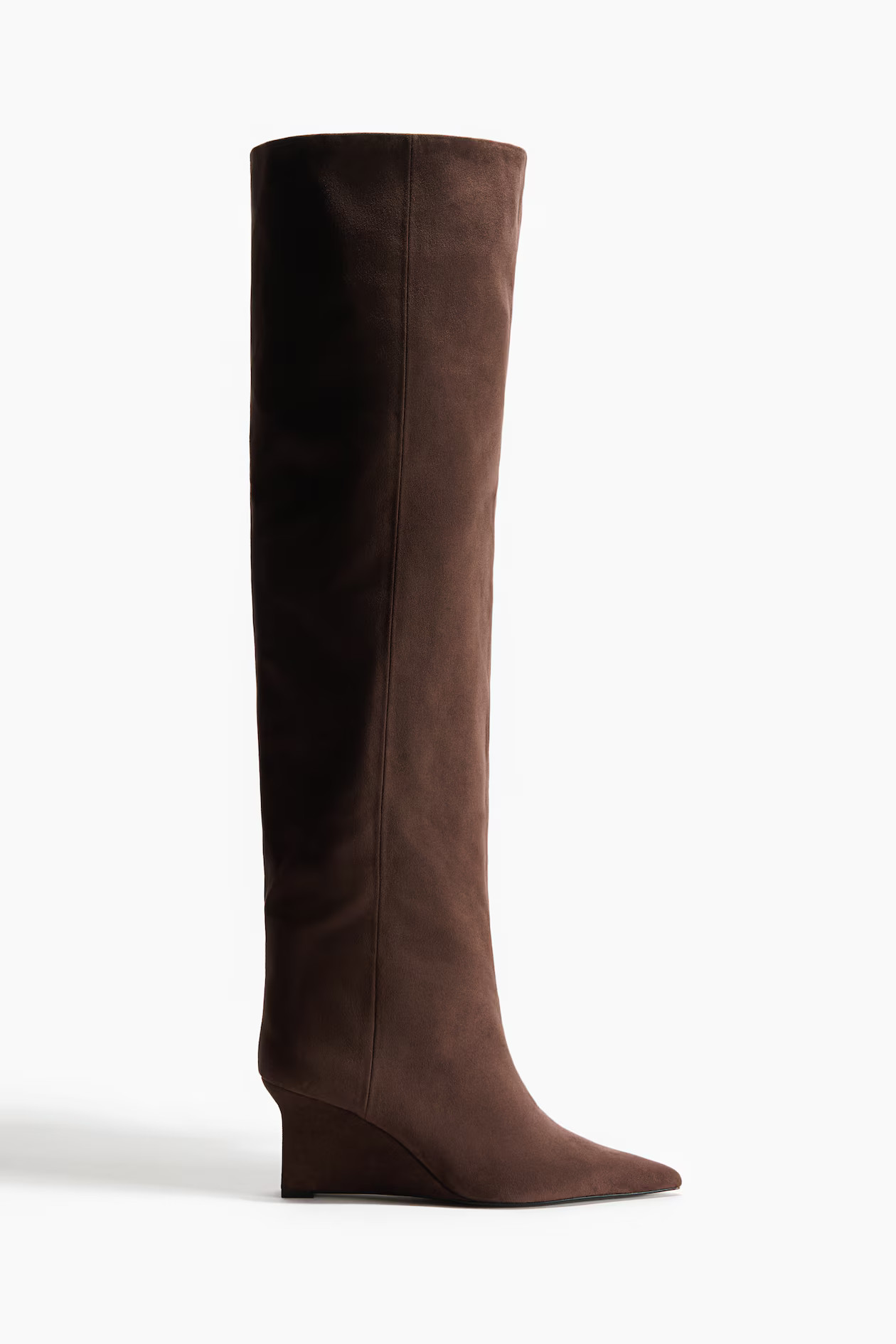 WEDGE-HEELED OVER-THE-KNEE BOOTS | H&M (UK, MY, IN, SG, PH, TW, HK)