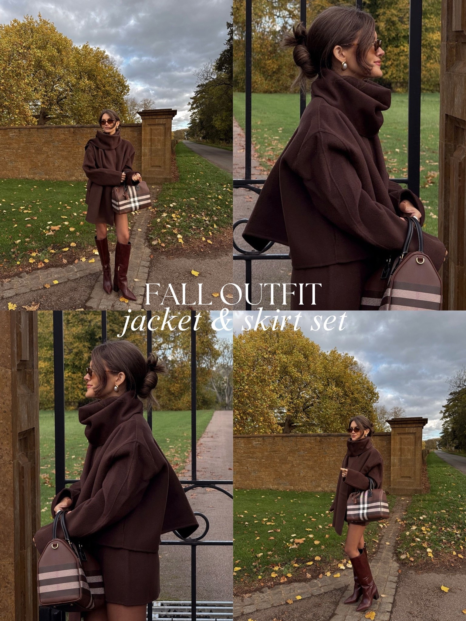 Classy jacket and skirt set! I wore this all season last year and I just pulled it back out for this season 🤎 wearing size XS

#LTKootd #LTKSeasonal #LTKmomlife