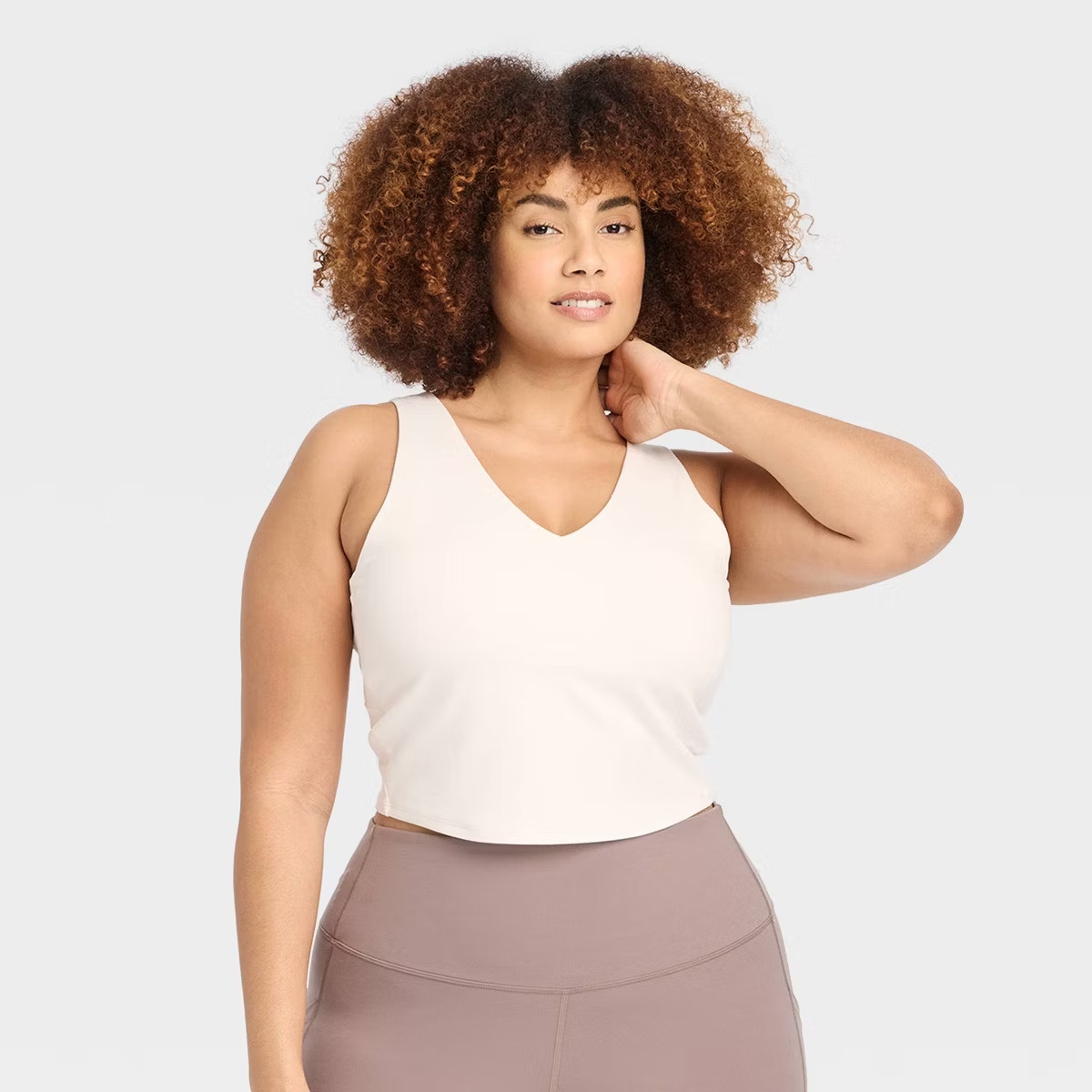 Women's Flex V-Neck Cropped Sports Bra - All In Motion™ | Target