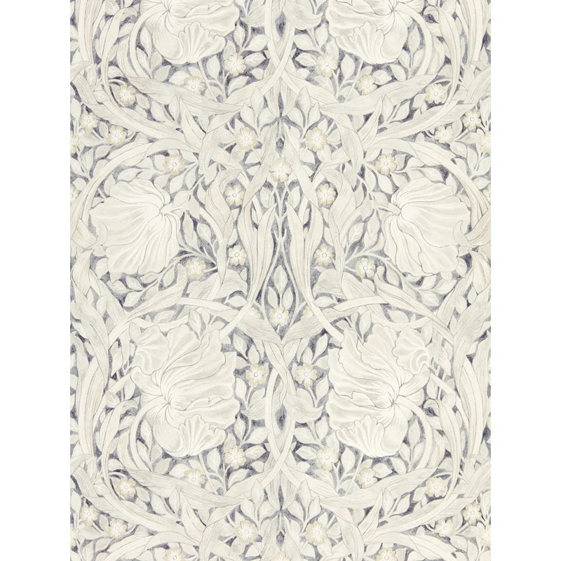 Pure Pimpernel Floral Metallic Wallpaper Roll | Wayfair North America