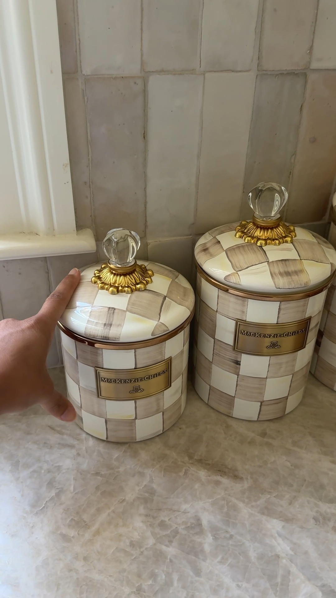 If you’ve been wanting a set of the @MacKenzie-Childs canisters, now’s your chance while they’re on sale for their annual Barn Sale! My  two favorites are the mocha check & sterling check!

#LTKSaleAlert #LTKHome